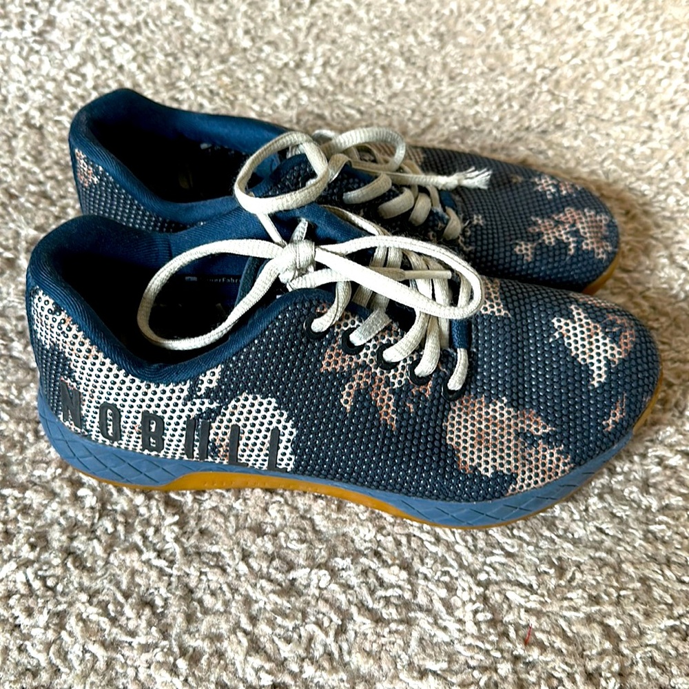 NOBULL Blue Floral Shoes